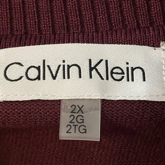 NWT Calvin Klein Solid Turtle Neck Long Sleeve Sweater w/ Button Detail Sleeve - Picture 3 of 4